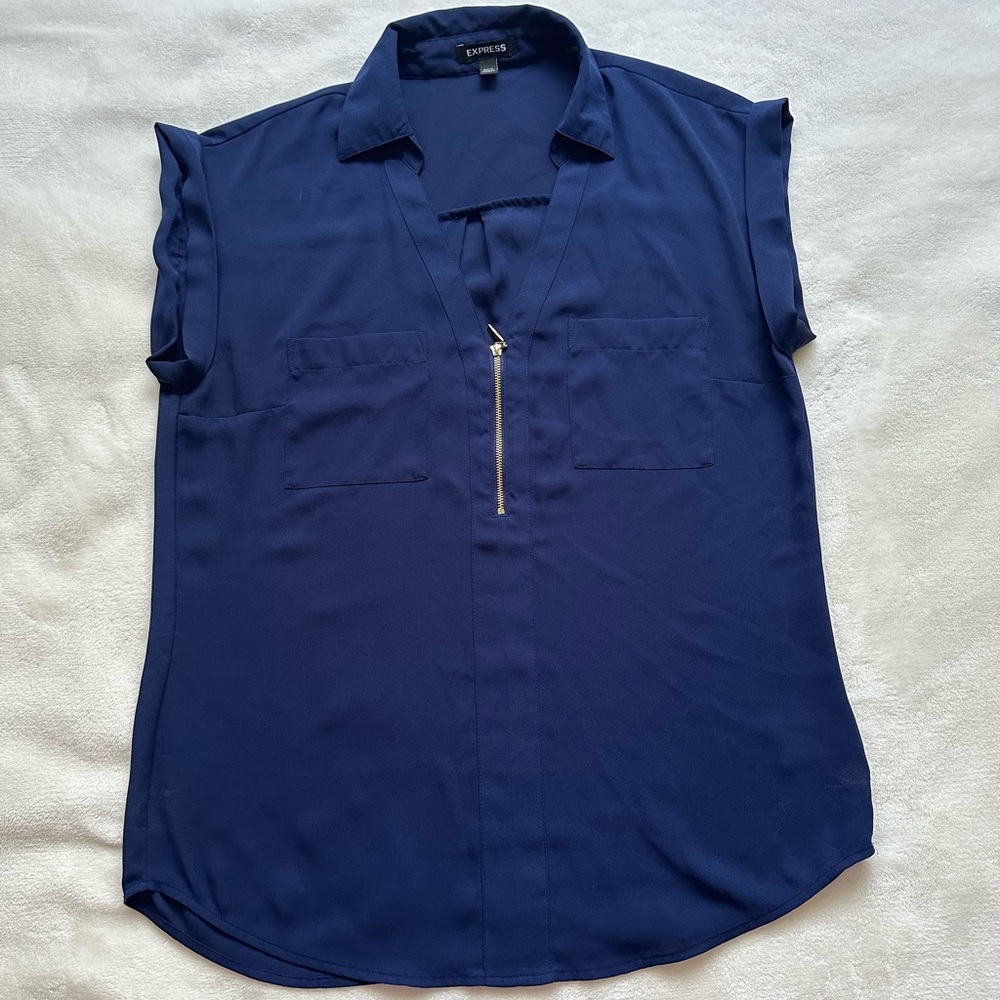 Express Blue Blouse